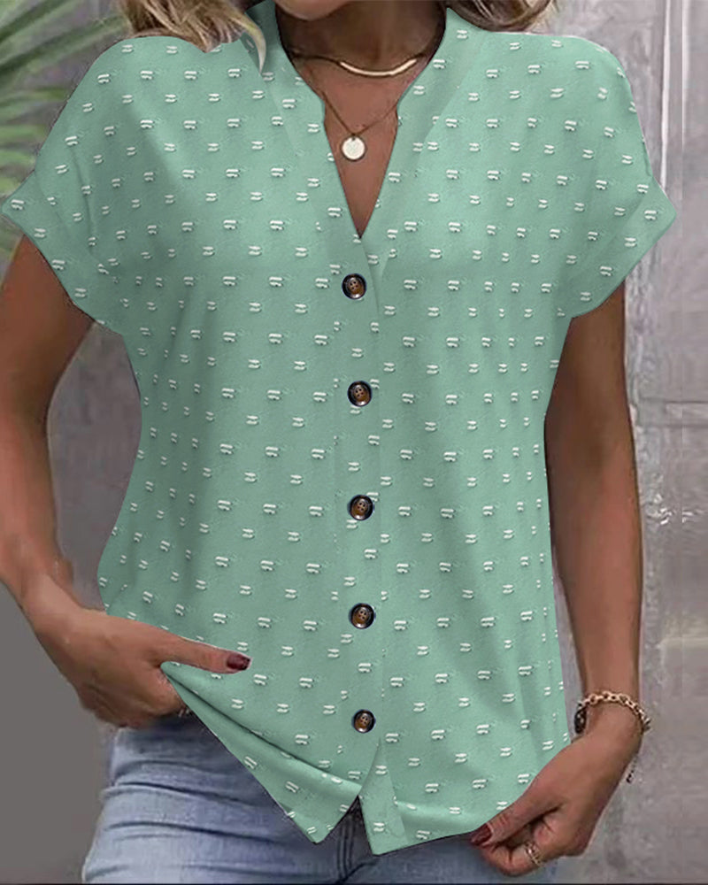Maison Lefèvre™ | Blouse À Épaule Tombante Bleue