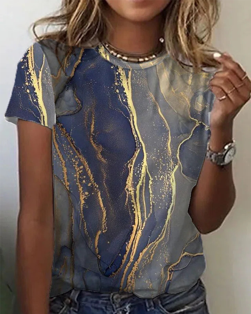 Maison Lefèvre™ | T-shirt imprimé col rond simple